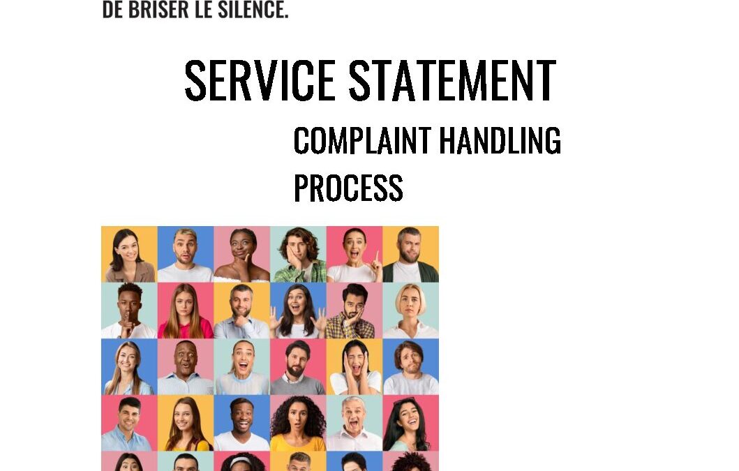 Services Statement complaint handling process
